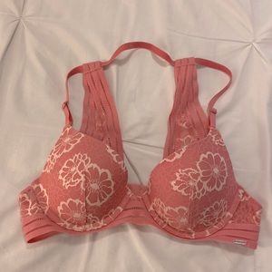 ✨2/$15 PINK Floral Bra 32A